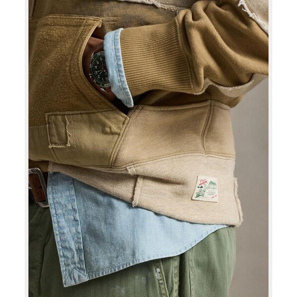 POLO RALPH LAUREN / ポロ ラルフ ローレン ヴィンテージ フィット パッチワーク フリース フーディの画像