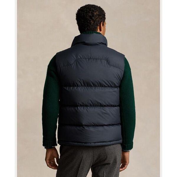 ダウンベスト ラルフローレン ラルフローレン ビッグポニー ダウンベスト ネイビー 刺繍ロゴ 2533