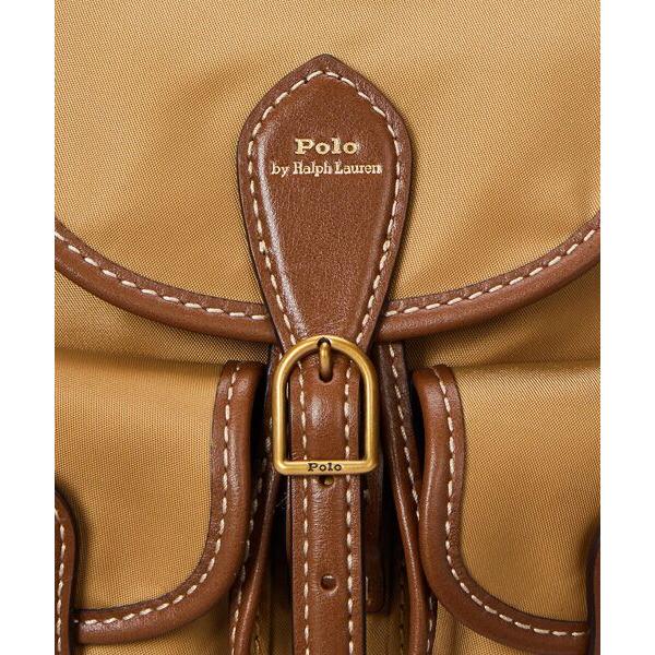 未使用 ポロラルフローレン レザートリム ツイル Bellport バックパック POLO RALPH LAUREN（ポロ・ラルフローレン） POLO RALPH LAUREN / ポロ