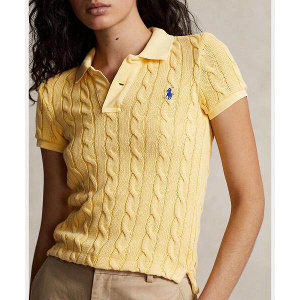 ケーブルニット　ポロシャツ　ラルフローレン ケーブルニット ポロシャツ | ラルフ ローレン公式オンラインストア