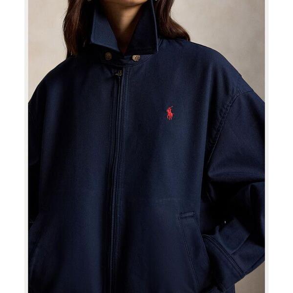 Oversize ポロ ラルフローレン コットンジャケット 紺 XLT ダブルフェイスド コットン ジャケット