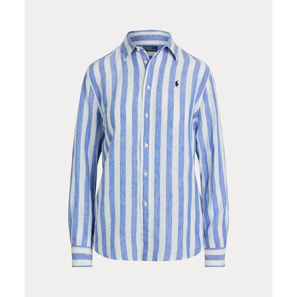 ポロラルフローレンリネンストライプシャツ クラシック フィット ストライプド リネン シャツ （シャツ