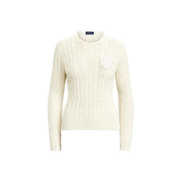 未使用品 Polo Ralph Lauren ポロ ラルフ ローレン ケーブルニット クレスト パッチ コットン セーター ニット セーター レディースファッション ファッション 21 535 Www Harmonypest Com