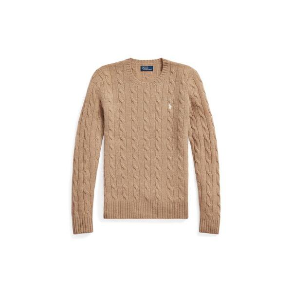 ポロラルフローレン　ケーブルニット　カシミヤ混　キャメル　M 楽天市場】Polo Ralph Lauren ポロラルフローレン セーター 211A91216