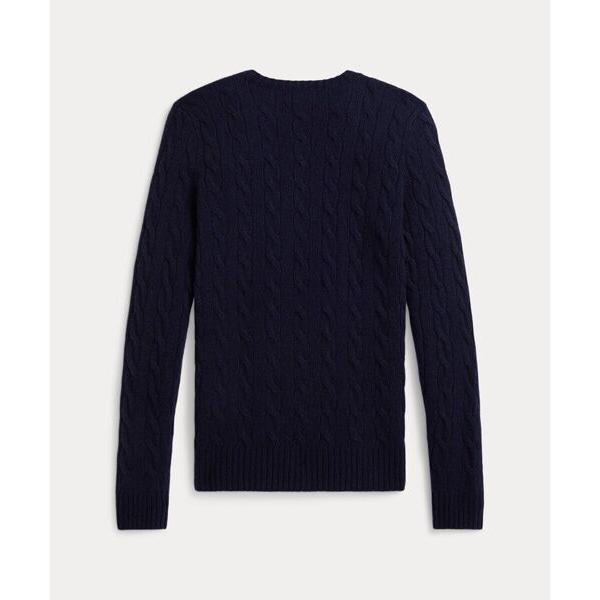 美品✨ポロラルフローレンケーブル ウールカシミヤ クルーネック セーター S ケーブル ウールカシミヤ クルーネック セーター | ラルフ