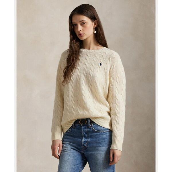 取引中美品✨ポロ ラルフローレン ケーブル ウール カシミヤ クルーネック POLO RALPH LAUREN / ポロ ラルフ ローレン ケーブル ウール