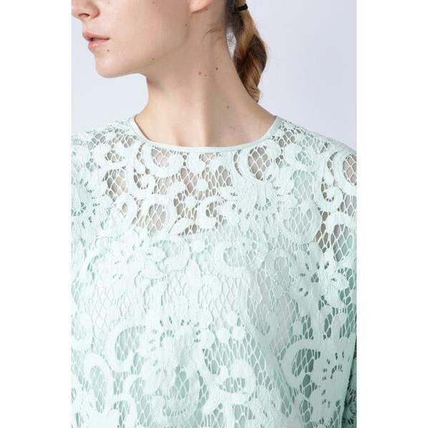 【新品未使用】ADORE｜アドーア　フラワーレースブラウス　定価37800円 ADORE(アドーア)｜ミックスフラワーレースジャケット/ブラック