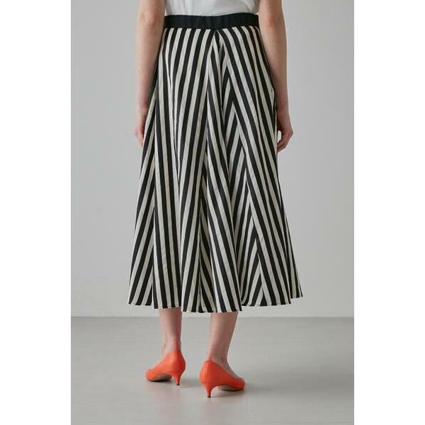 アドーア　オーガンザストライプブラウス＆スカート　ブラック　定価10万 アドーア オーガンザストライプブラウス＆スカート ブラック 定価10万