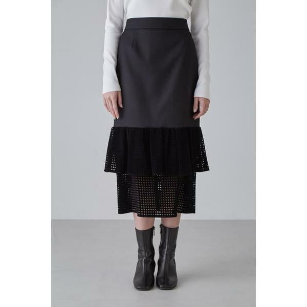 ADORE アドーア メッシュレーススパンコールトップス 531-110317 ブラック 38 ADORE（アドーア） モールメッシュレーススカート : タカシマヤ