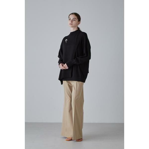 ***様 未使用タグ付き アドーア クリアレイヤードニットプルオーバー 38 黒 ADORE（アドーア） クリアレイヤードニットプルオーバー : タカシマヤ