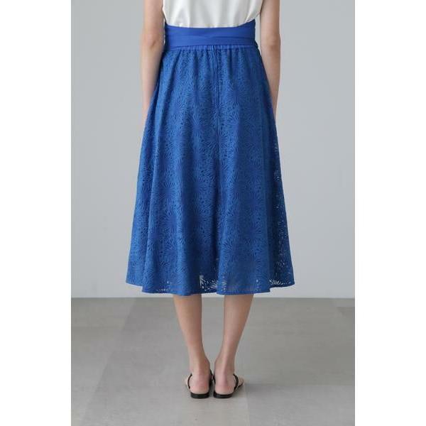 三連休セール【ADORE】ビックフラワーレーススカート青 ADORE｜ビッグフラワーレーススカート Fashion(楽天 Rakuten | スカート