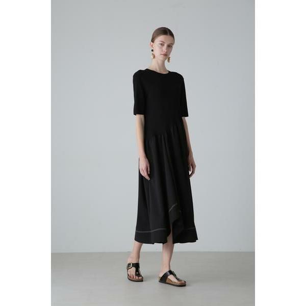 アドーア　ワンショルダーワンピース ドライタッチストレッチワンピース | ADORE（アドーア