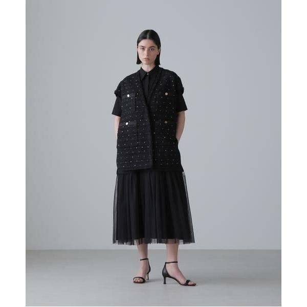 ADORE フラワースパングルツィードジャケット　サンプル品 ADORE（アドーア） ◇フラワースパングルツィードジャケット