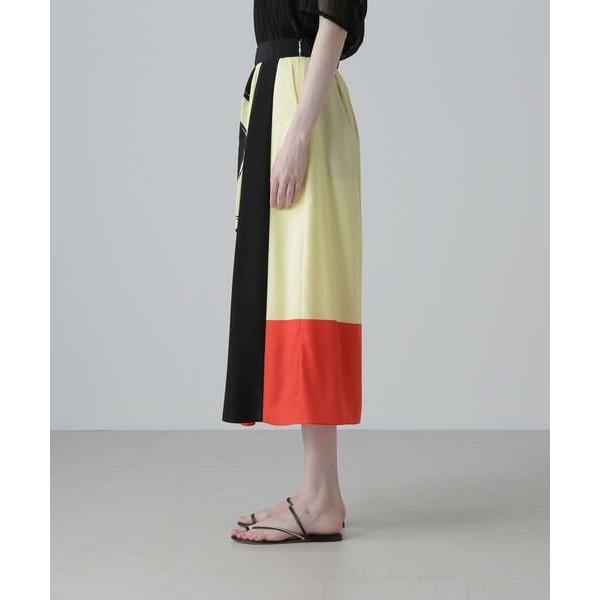 アドーア（ADORE）/◆カラーオーバーレイプリントスカート ADORE（アドーア） ◇カラーオーバーレイプリントスカート