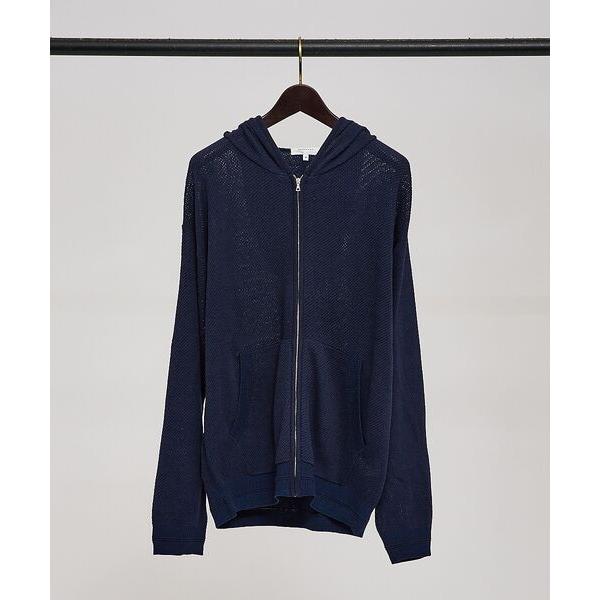 アバハウス（ABAHOUSE）/【ハイツイスト】メッシュニット シアーハ?ーカー/カーディガン ABAHOUSE（アバハウス） 【ハイツイスト】メッシュニット シアー