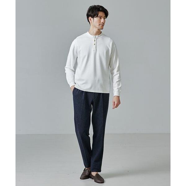 ABAHOUSE（アバハウス） 【ヘンリーネック】ポンチ 長袖 Tシャツ