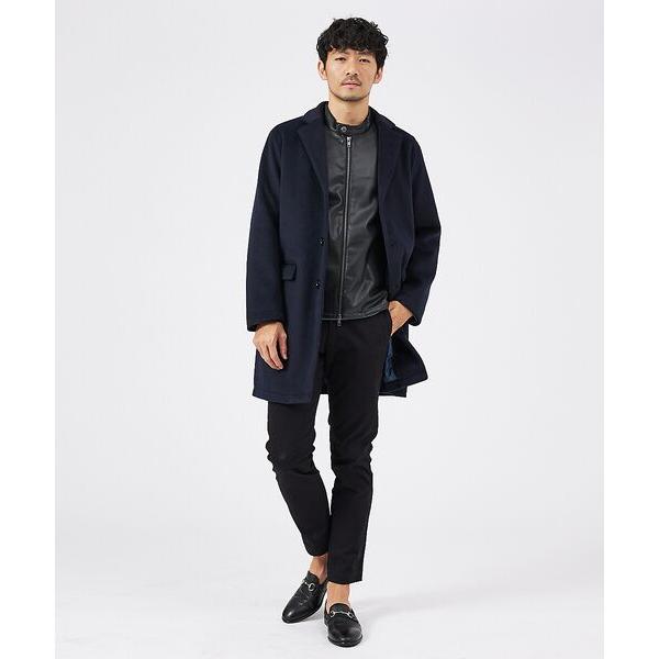 ABAHOUSE（アバハウス） 【シャギーニット】メルトン チェスターコート