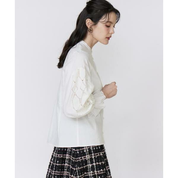 PLEATS PLEASE ISSEY MIYAKE / ノースリーブブラウス/チュニック/4/ポリエステル/GRN/総柄/PP81-JK732/グリーン PLEATS PLEASE ISSEY MIYAKE◇ノースリーブブラウス/チュニック/4