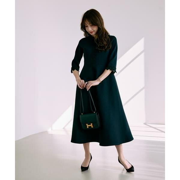 Maglie le cassetto / マーリエ ル カセット 《大きいサイズ》愛されクラシカル“Lace”ニットワンピース《M Maglie le cassetto×冨張愛》の画像