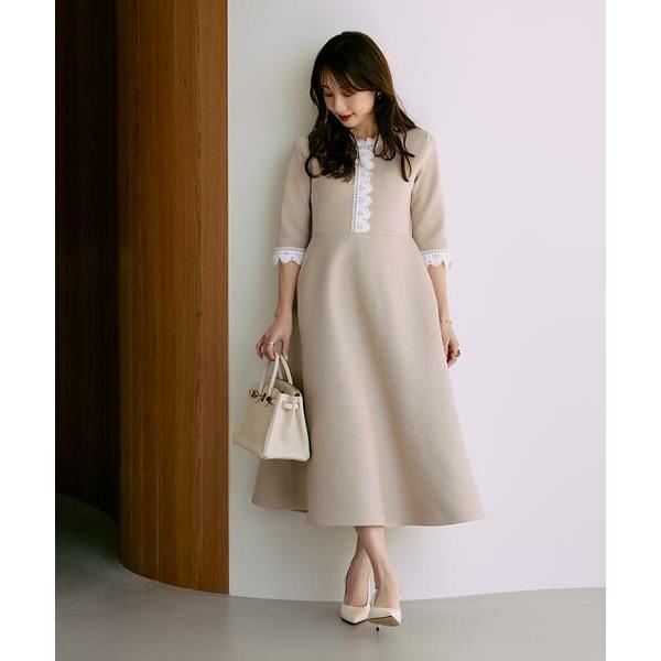 Maglie le cassetto / マーリエ ル カセット 《大きいサイズ》愛されクラシカル“Lace”ニットワンピース《M Maglie le cassetto×冨張愛》の画像