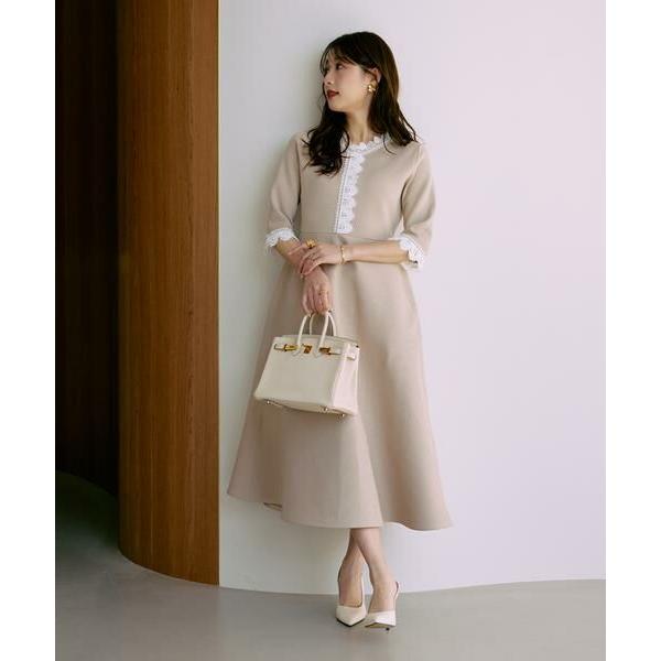 Maglie le cassetto / マーリエ ル カセット 《大きいサイズ》愛されクラシカル“Lace”ニットワンピース《M Maglie le cassetto×冨張愛》の画像