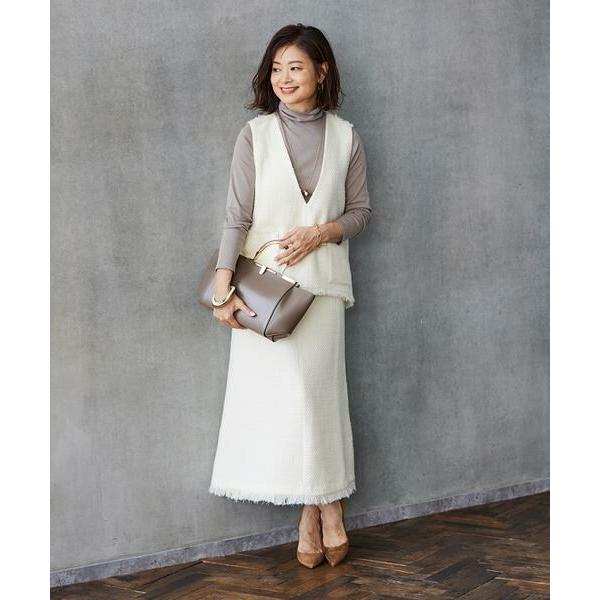 INED / イネド 《三尋木奈保コラボ》華やぎツイードのマーメイド  