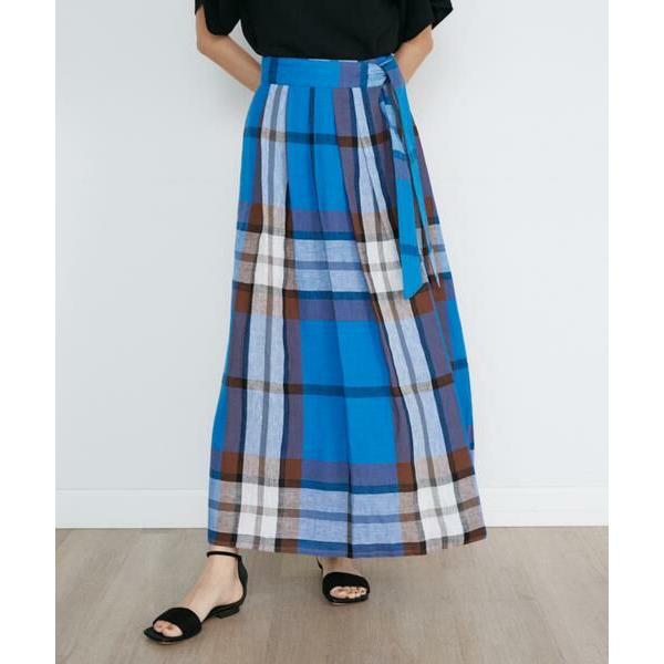 INED / イネド 《SUPERIOR CLOSET》別注リネンラップスカート《O