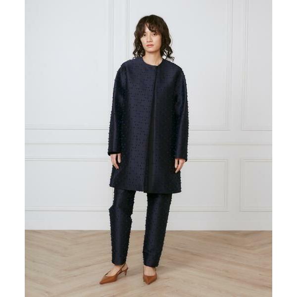 INED / イネド ノーカラーAラインコート《la veille by SUPERIOR CLOSET》の画像