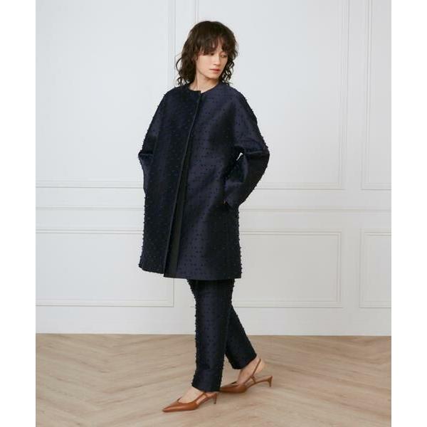 INED / イネド ノーカラーAラインコート《la veille by SUPERIOR CLOSET》の画像
