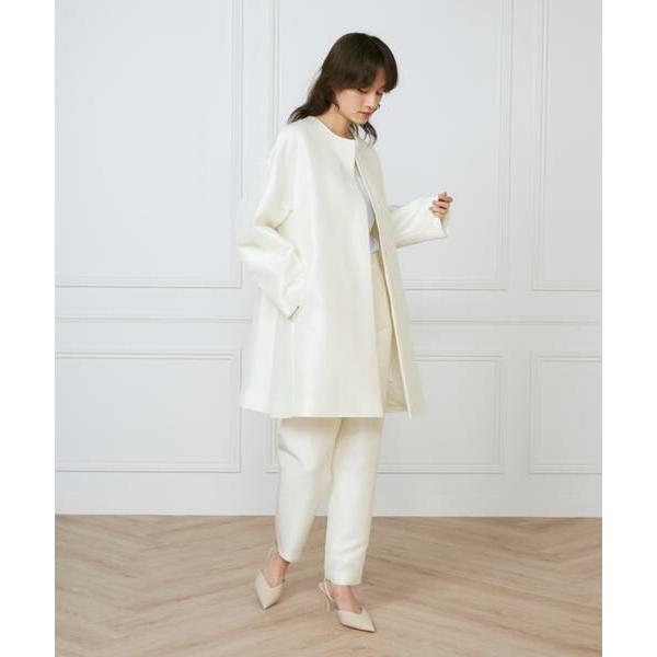 INED / イネド ノーカラーAラインコート《la veille by SUPERIOR CLOSET》の画像