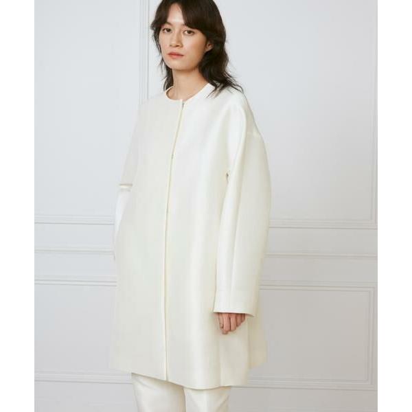 INED / イネド ノーカラーAラインコート《la veille by SUPERIOR CLOSET》の画像