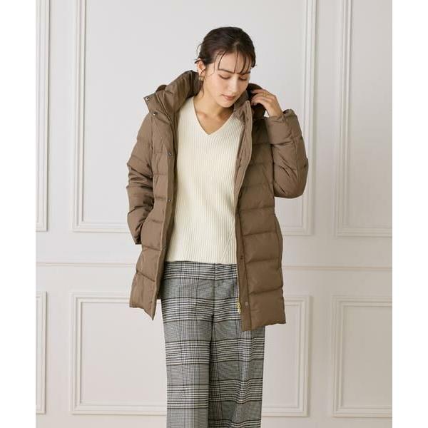 INED（イネド） ミドル丈 フェイクファーフードダウンコート