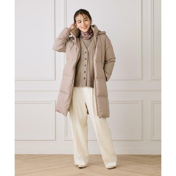 INED（イネド） 《大きいサイズ》ロング丈 スタンドカラーダウンコート