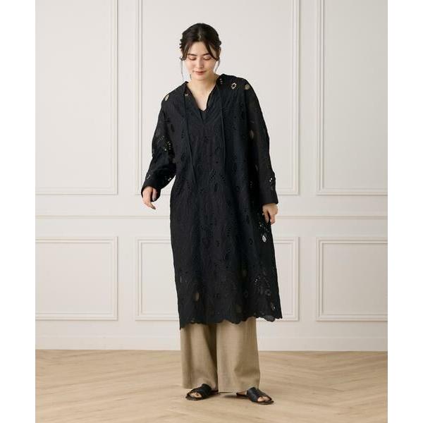 INED / イネド 《大きいサイズ》レースカフタンワンピース《la veille by SUPERIOR CLOSET》《la veille by SUPERIOR CLOSET》の画像