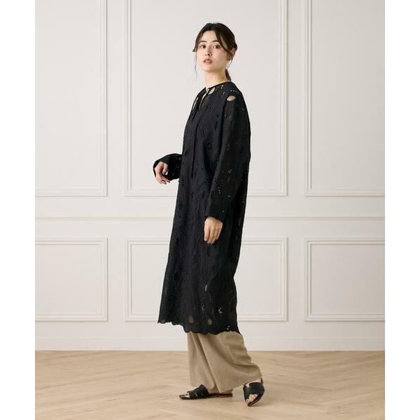 INED / イネド 《大きいサイズ》レースカフタンワンピース《la veille by SUPERIOR CLOSET》《la veille by SUPERIOR CLOSET》の画像