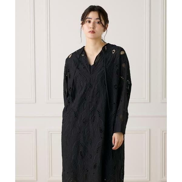 INED / イネド 《大きいサイズ》レースカフタンワンピース《la veille by SUPERIOR CLOSET》《la veille by SUPERIOR CLOSET》の画像
