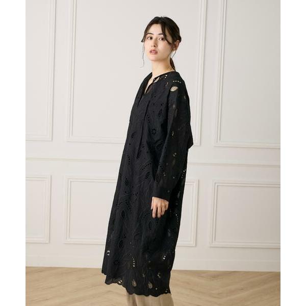 INED / イネド 《大きいサイズ》レースカフタンワンピース《la veille by SUPERIOR CLOSET》《la veille by SUPERIOR CLOSET》の画像