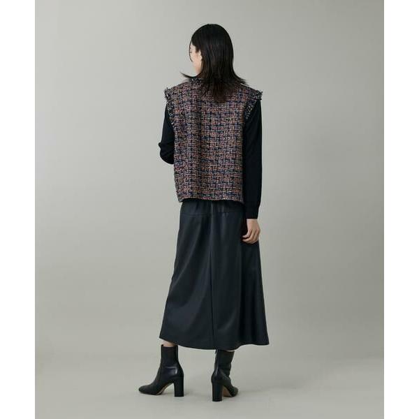 INED / イネド 《大きいサイズ》ツイードジレ《TOURNIER/トゥルニエ》の画像