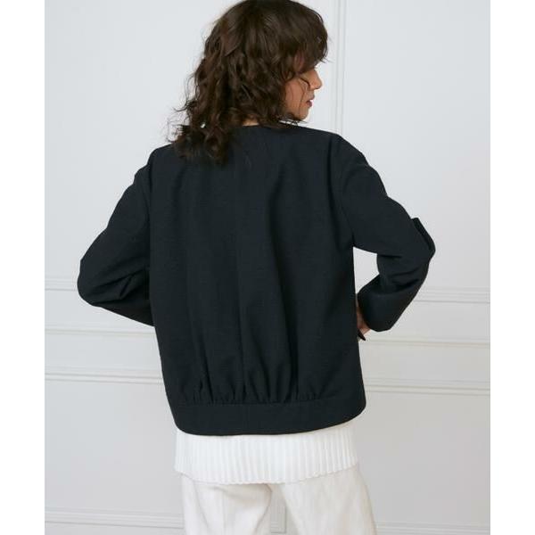 INED / イネド 《大きいサイズ》フロントジップブルゾン《la veille by SUPERIOR CLOSET》