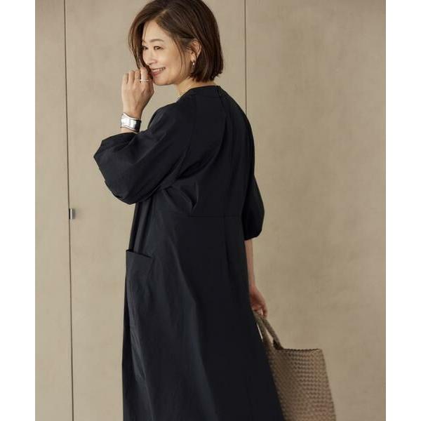 INED / イネド 《大きいサイズ》ランタンスリーブワンピース《三尋木