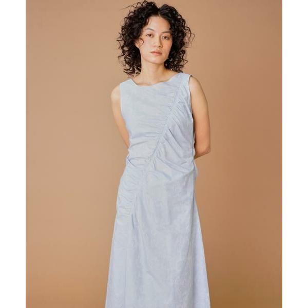 INED / イネド 斜めギャザーワンピースの画像