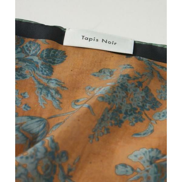 INED / イネド Classical Dahlia Scarfスカーフ《Tapis Noir》_10
