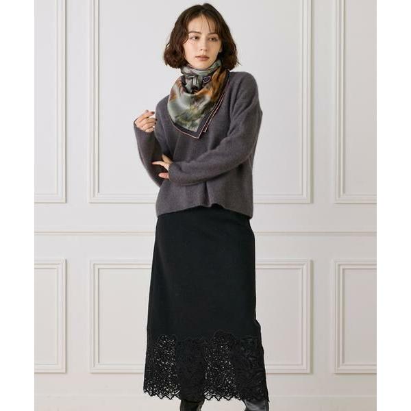 INED / イネド Classical Dani Scarf スカーフ《Tapis Noir》_9