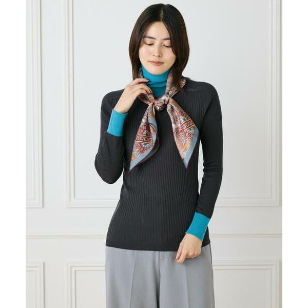 INED / イネド Classical Danica Scarf スカーフ《Tapis Noir》_3
