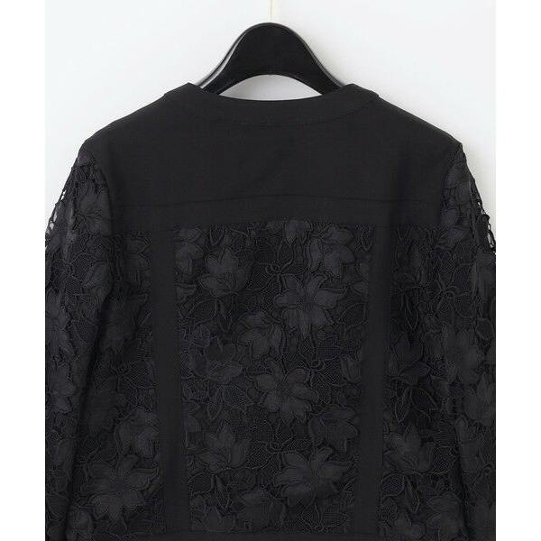 GRACE CONTINENTAL / グレースコンチネンタル レースコンビブルゾン