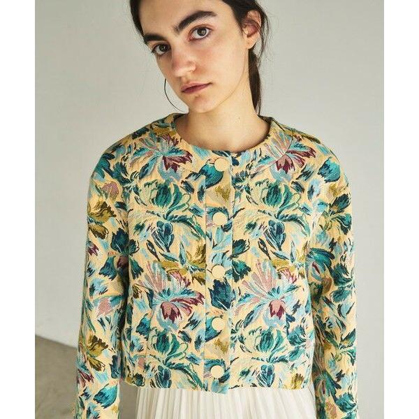 GRACE CONTINENTAL / グレースコンチネンタル フラワージャガードノー