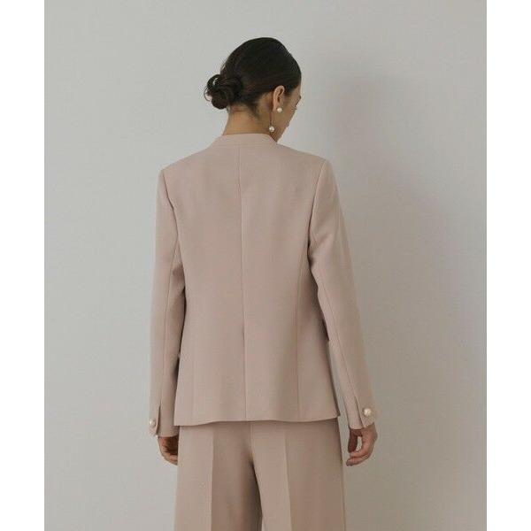 GRACE CONTINENTAL / グレースコンチネンタル パールボタンノーカラー