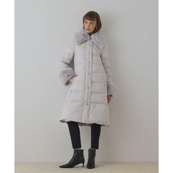 GRACE CONTINENTAL / グレースコンチネンタル ファーカラーロングダウンの画像