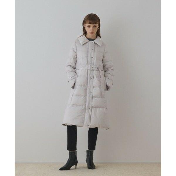GRACE CONTINENTAL / グレースコンチネンタル ファーカラーロングダウンの画像