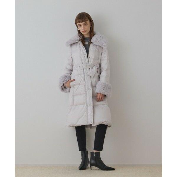 GRACE CONTINENTAL / グレースコンチネンタル ファーカラーロングダウンの画像